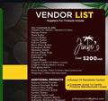 JIMBO’S VENDORS LIST